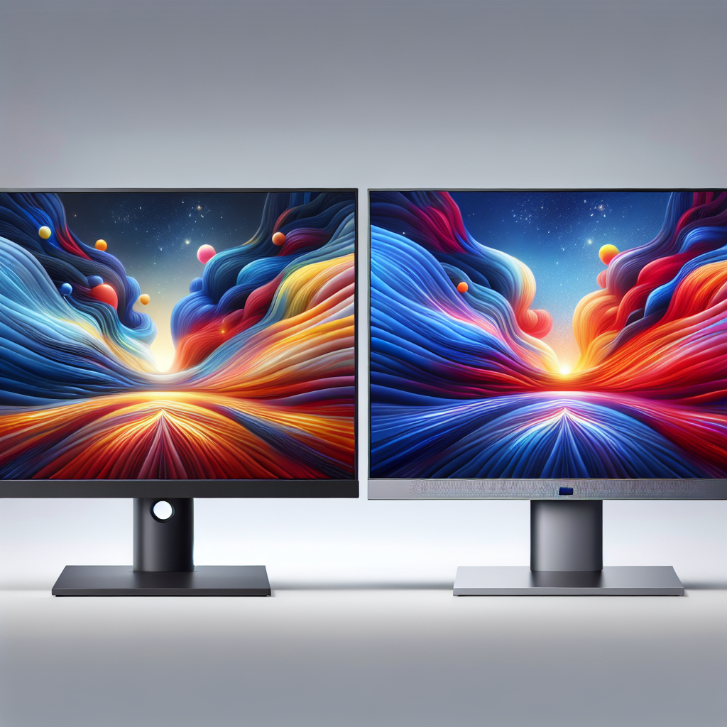 How do monitors with mini-LED backlighting differ from standard LED?