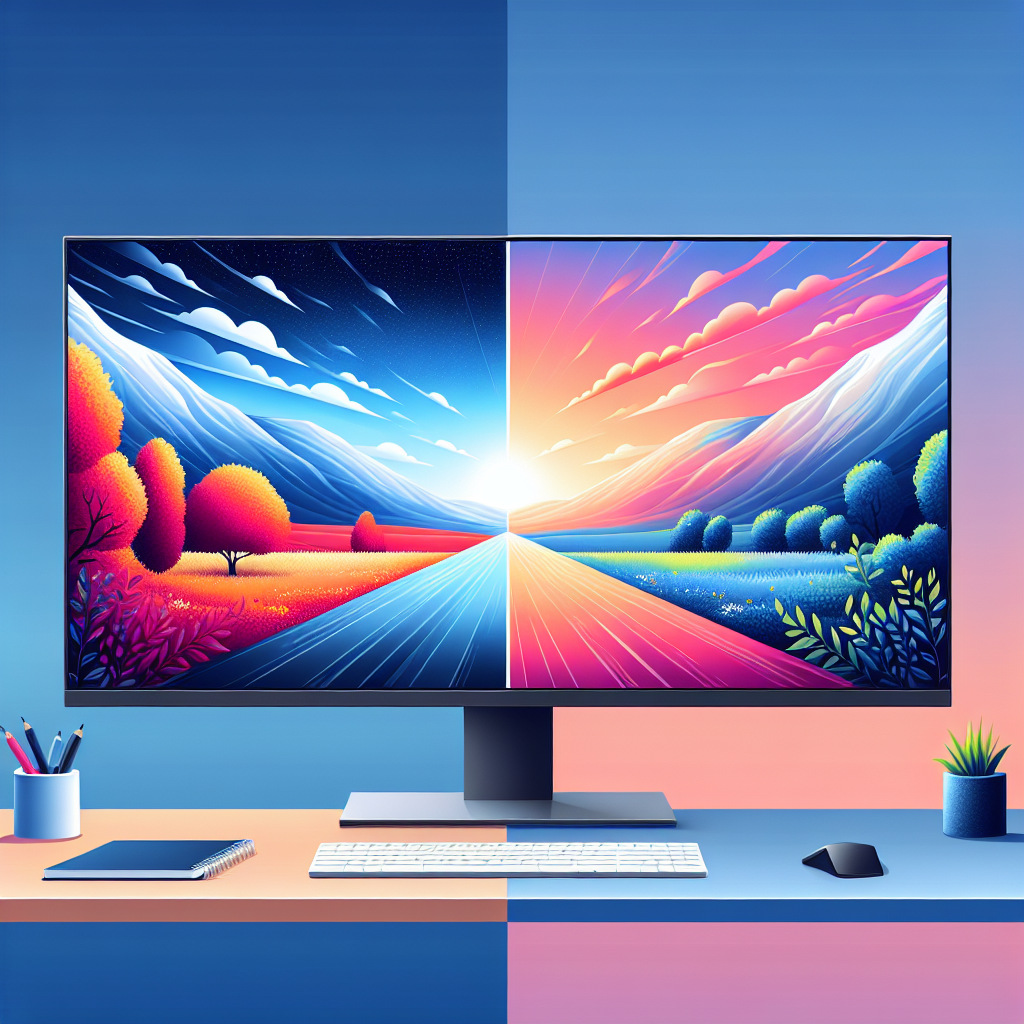 What is the difference between OLED and QLED monitors?