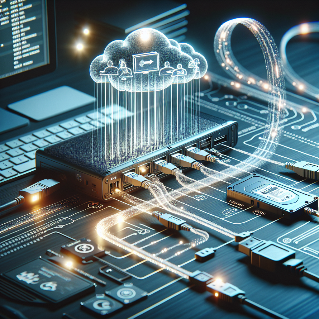 How do I troubleshoot slow file transfers from external storage connected through a USB hub?